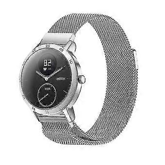 40 mm Edelstahl Milanaise Loop Schnellverschluss-Armbänder für Nokia Withings Steel Hr Z35290