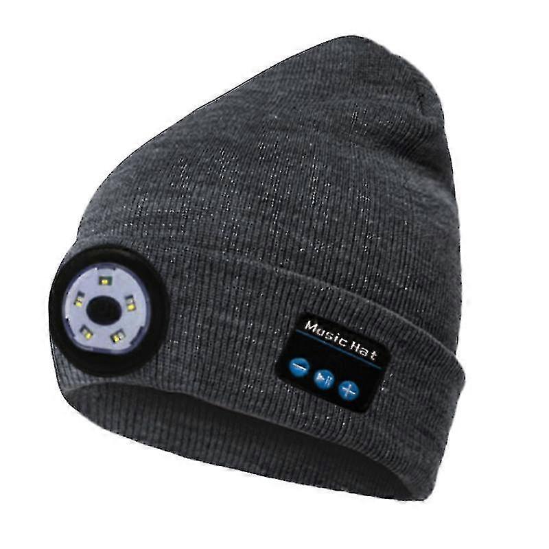 Bluetooth Hat Beanie With Headphones, Upgraded Musical Knitted Cap