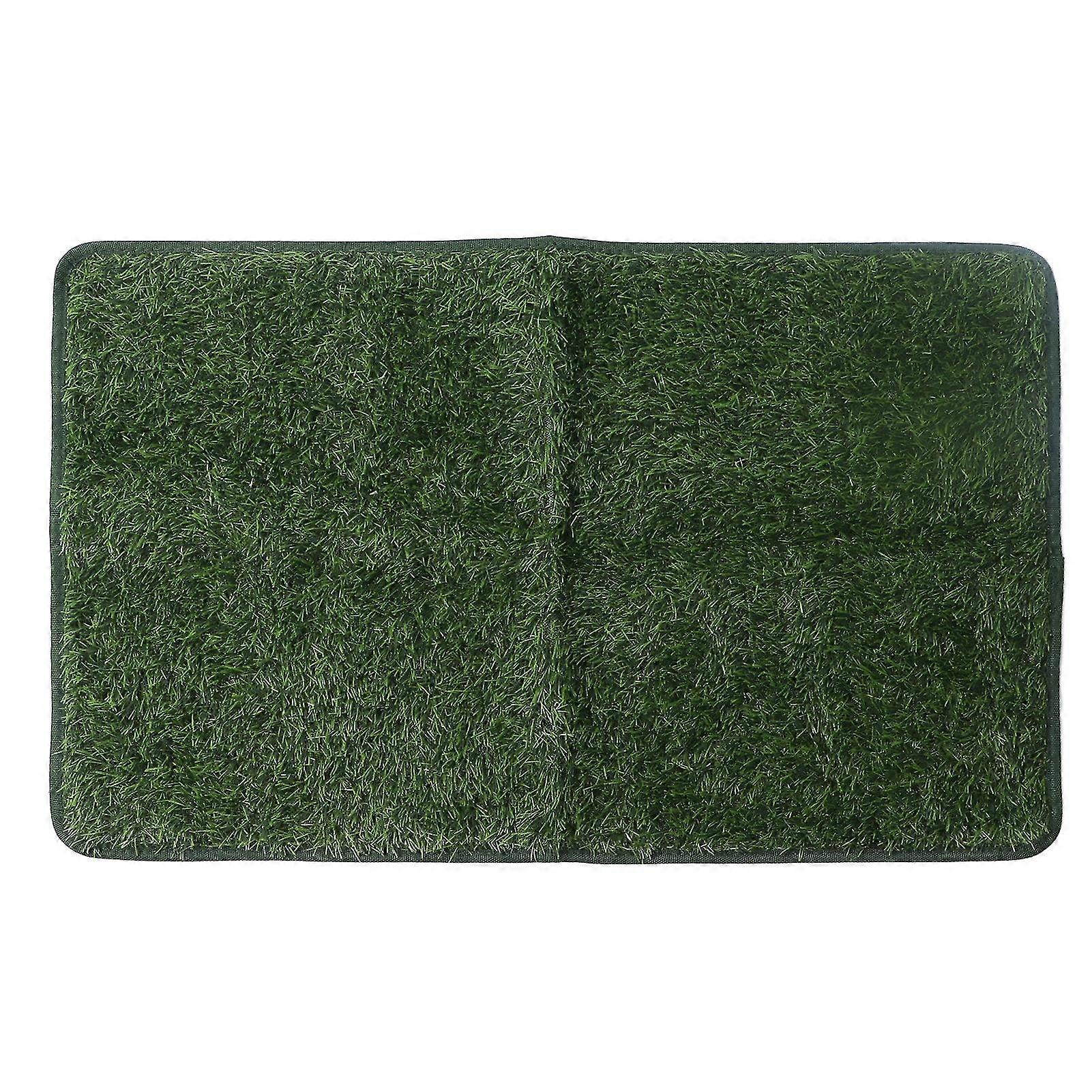 Portable Reusable Dog Toilet Tray with Waterproof Artificial Grass - Easy Cleaning for Indoor and Outdoor Use