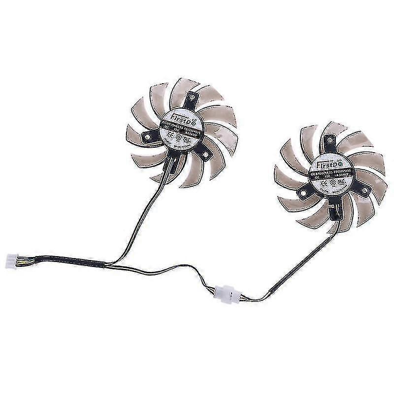 1 Pair Fd7010h12s 75mm 4pin Cooler Fan Replacement For Msi Gtx R6870 R6790 Graphics Video Card