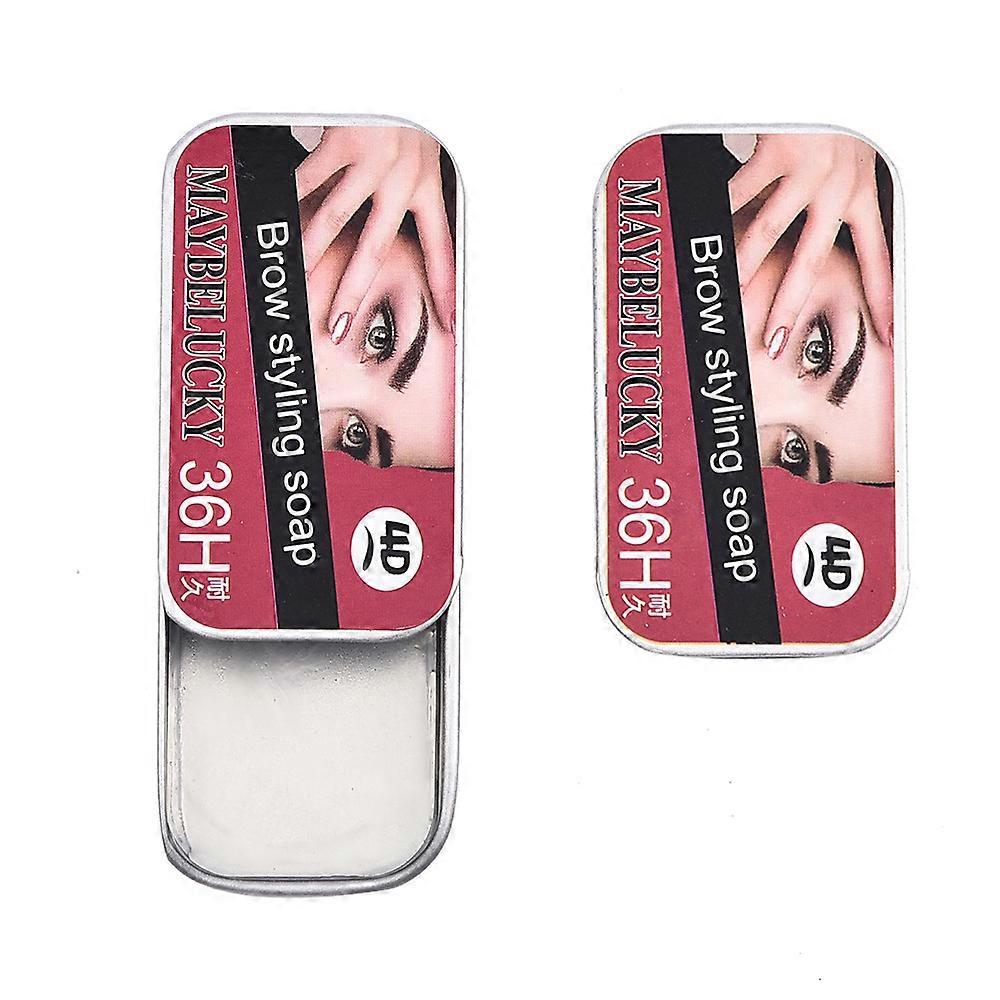 Eyebrow Soap,Styling Brow Soap Eyebrow Gel Transparent Brow Wax,Long Lasting Soap Brow eyebrow kit with Eyebrow Brushes for Natural Eyebrows