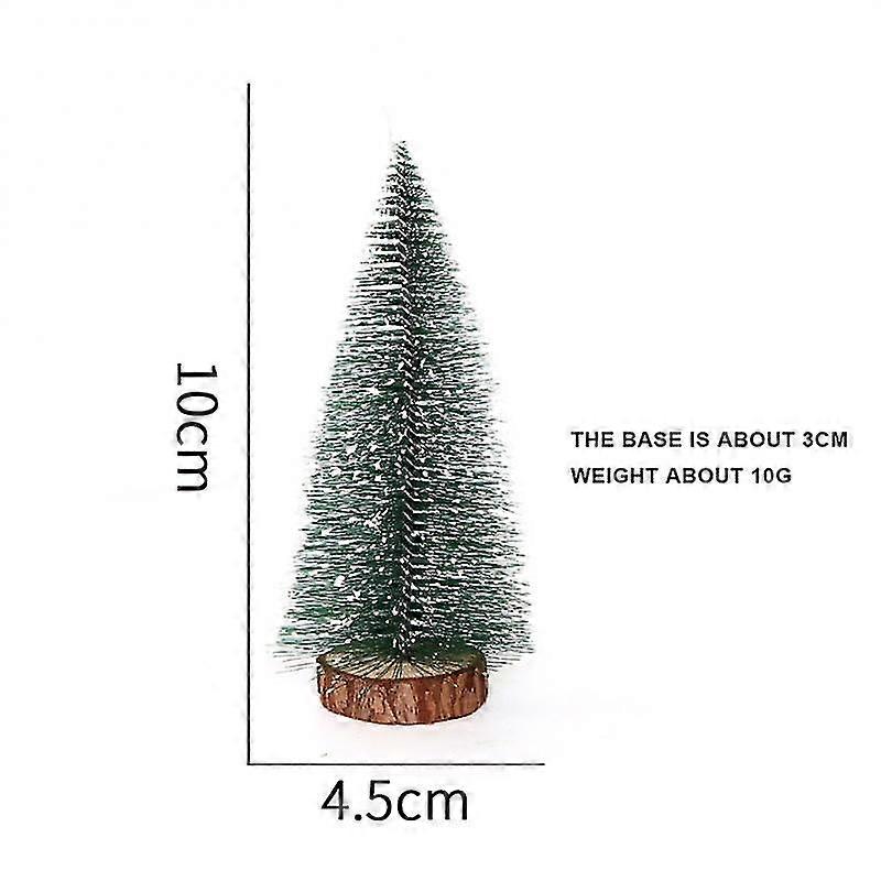 2023 Miniature Christmas Tree Small Artificial Sisal Snow Landscape Architecture Trees For Christmas Crafts Tabletop Decor New Year