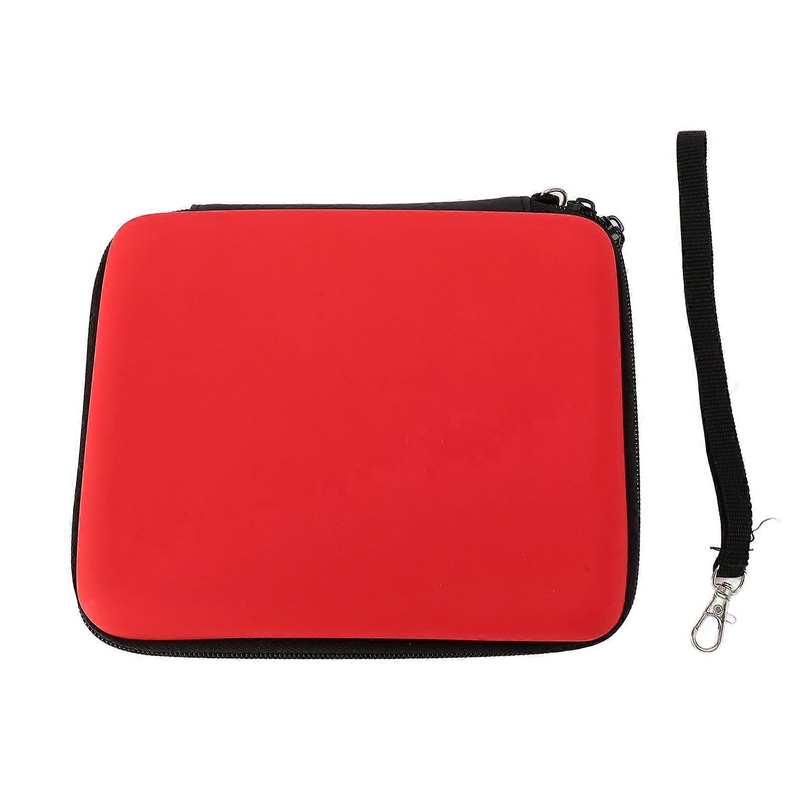 Carrying Case for 2DS with 8 Game Card Slots, Protective Hard Shell, Console Accessories Carrying Case, Shockproof and Dustproof, Red
