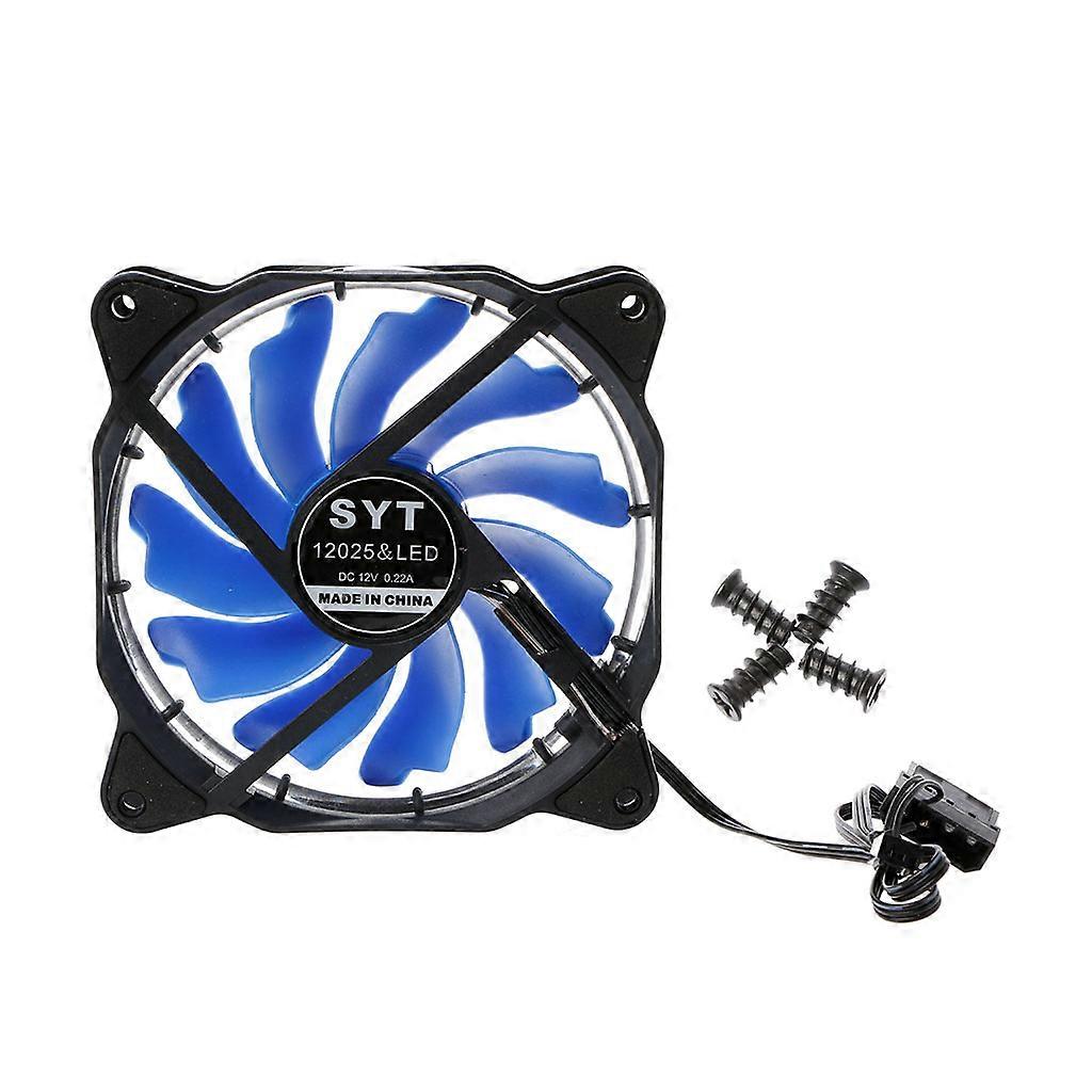 Computer Eclipse for Case 120mm LED Red Blue Green White Light CPU Cooling Fan 1