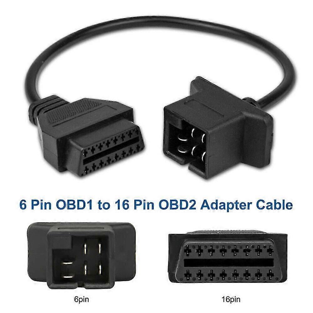 6 Pin OBD to OBD2 Check Engine Adapter Cable Code Reader For Chrysler Jeep Dodge