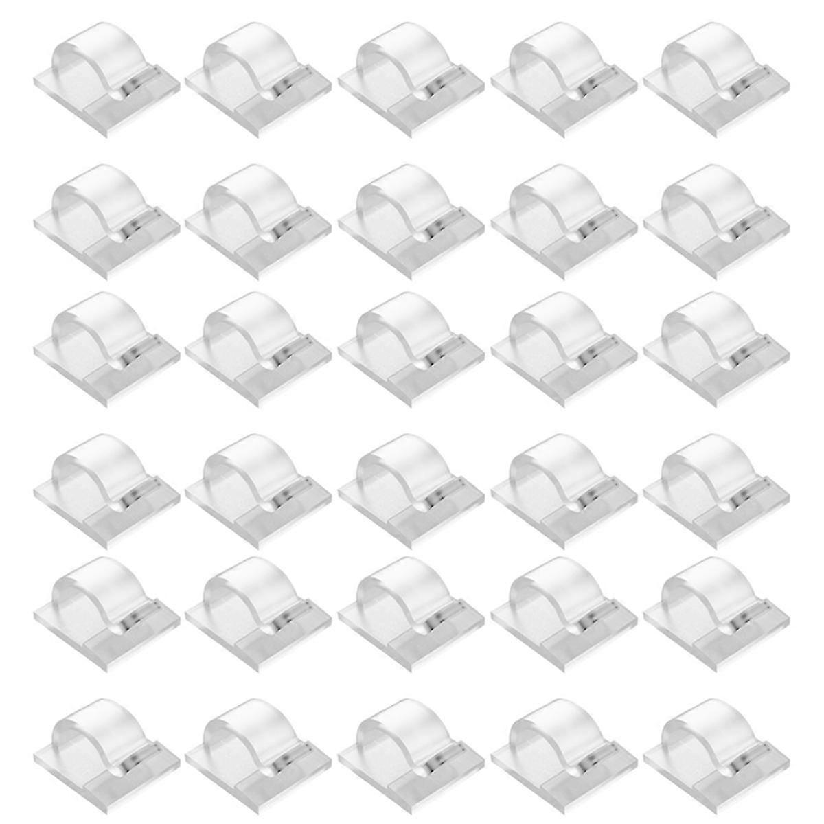 Hooks for Outdoor String Lights Clips 30 Pack Clips Clear Light Hook with 30 Waterproof Adhesive Backing