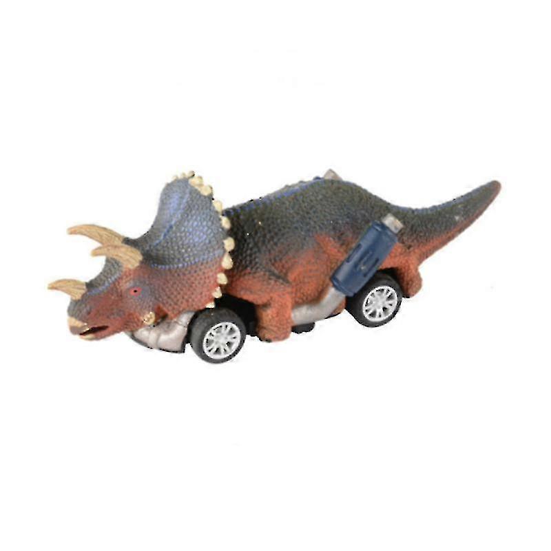 Bjxy Simulation Dinosaur Model Pull-back Car Children#39;s Educational Diy Pull-back Toy Car