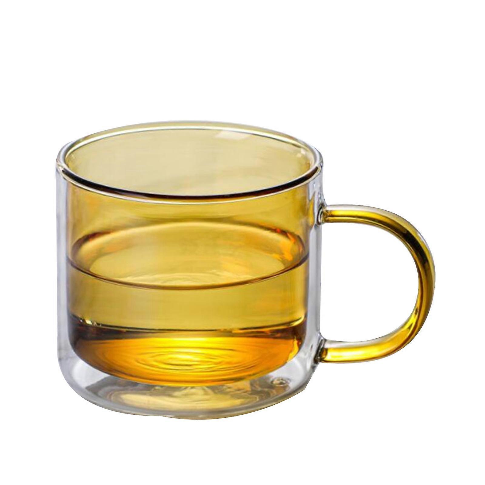 Kétrétegű üveg vizes csésze Duplafalú szigetelt üvegek Szín 250ML átlátszó bögrék