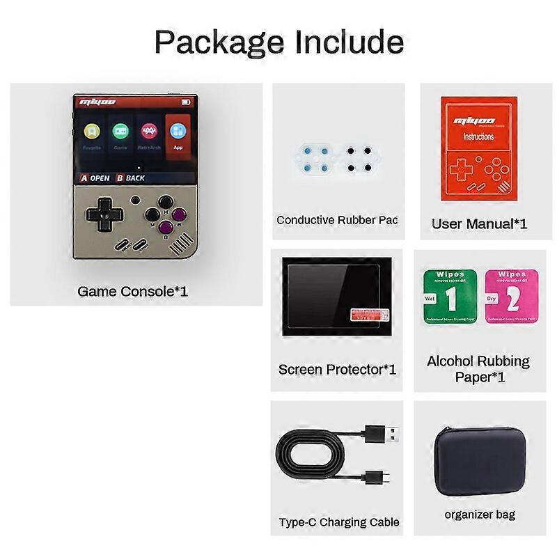 MINI + Plus Portable Retro Game Console 3.5 OCA IPS HD Screen WIFI Handheld Game Console Open Source Linux System OnionOS
