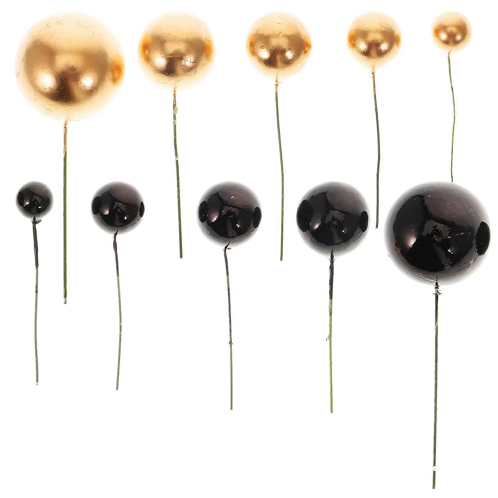 60Pcs Decorative Cake Decors Delicate Cake Topper Multi-function Cupcake Toppers