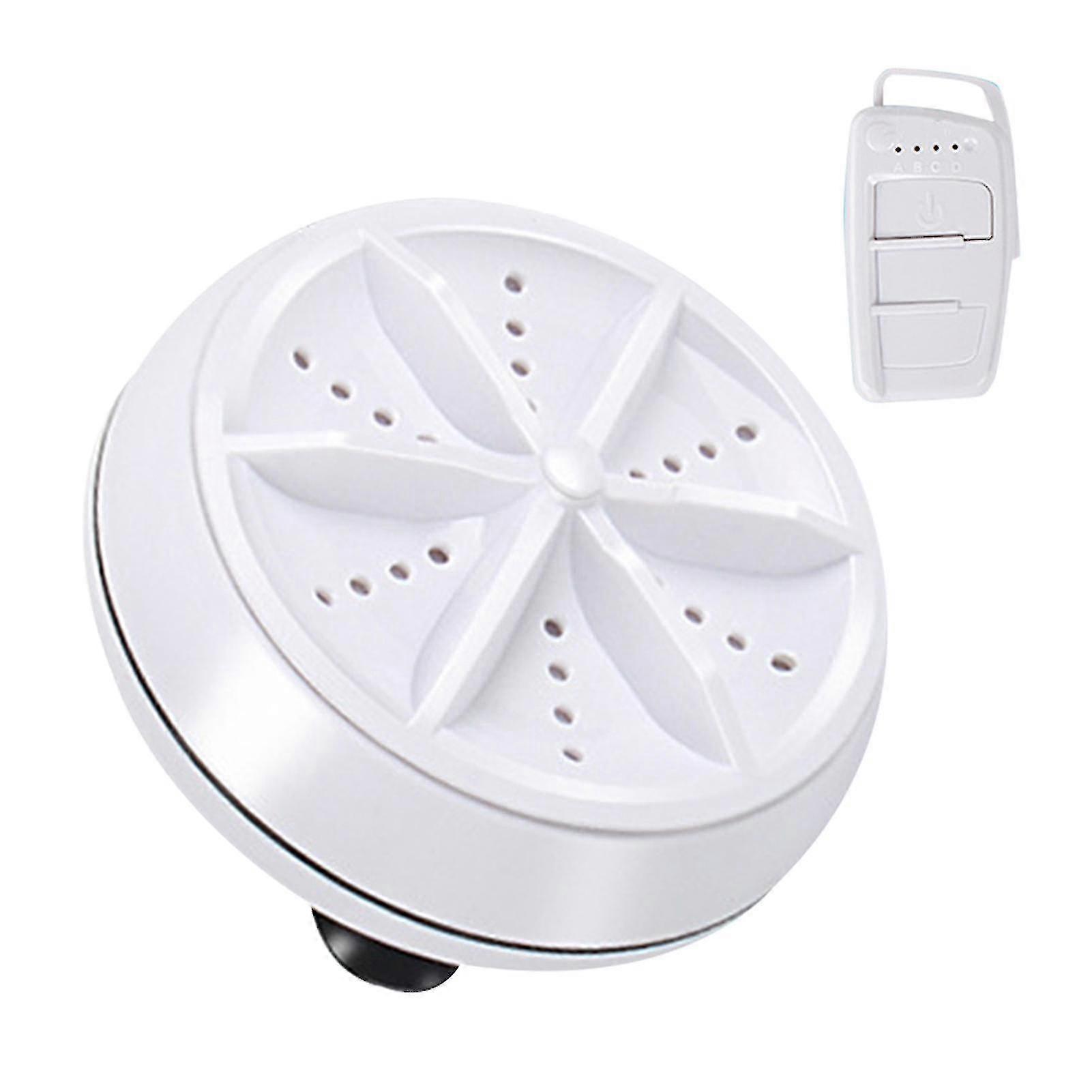 Machine à laver à ultrasons multifonctionnelle, mini outil de nettoyage portable rond de 9 cm