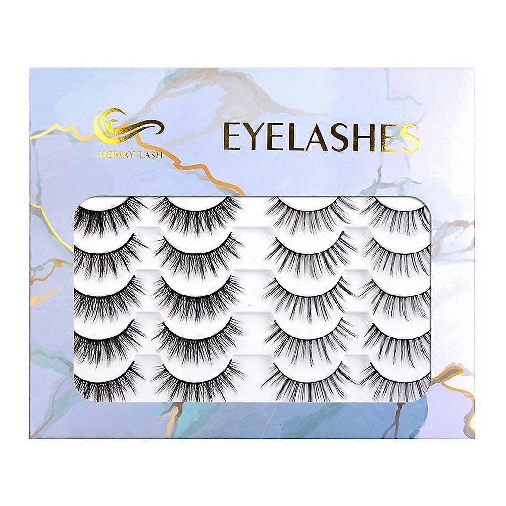 10/14 Pairs Lashes Lashes Faux Eyelashes Soft False Eyelashes Dramatic Volume