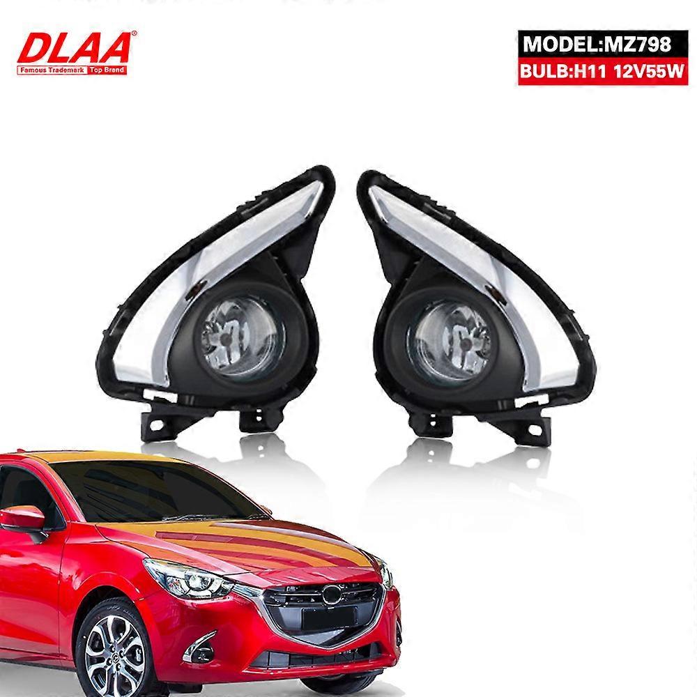 Suitable For 15, 16 And 17 Mazda 2 Front Fog Light Assembly, Imported Mazda Daytime Running Light Front Bumper Light
