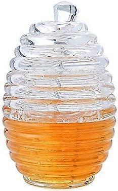 2025 Suitable 265ml Classic Honey Jar Honey Bee Jar Safe Honey Dispenser with Spoon, Perfect for Storing and Distributing Honey