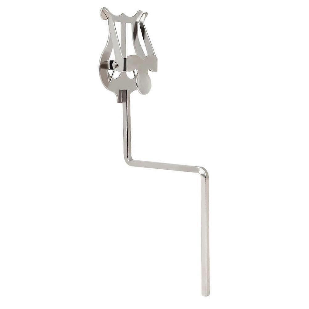 1Pc Pratique Saxophone Pupitre Portable Instrument De Musique Partition Rack (Argent)