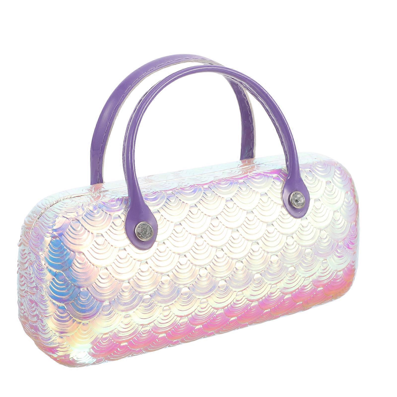 Sunglass Case Handheld Creative Portable Eyeglasses Case Pu Leather Storage Case