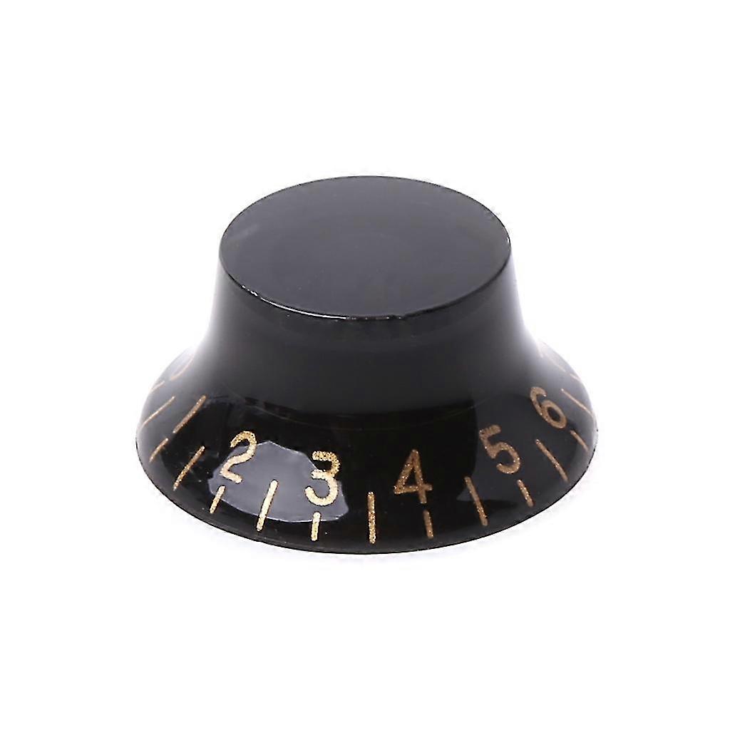1st RattKnapp Klockform Gitarrton Volymkontroll För Lp GitarrDelar Svart