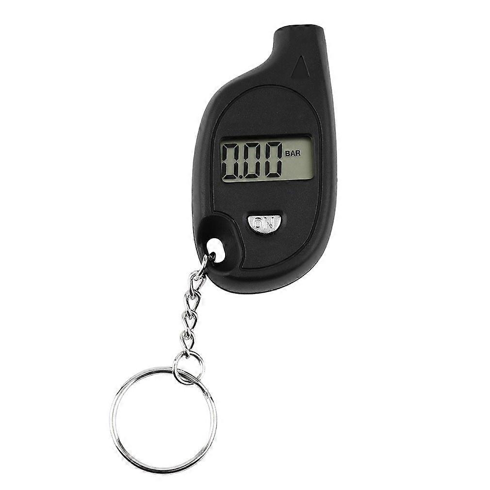 1Pc Mini Keychain LCD Digital Car Tire Tyre Air Pressure Gauge Auto Motorcycle Test Tool with cell lithium battery Quality New