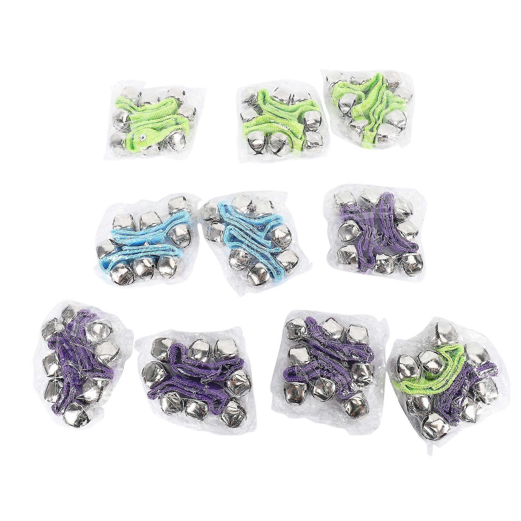 20 Wrists With Jingle Bells Music Rhythm Toys, Random Colors, School Instruments
