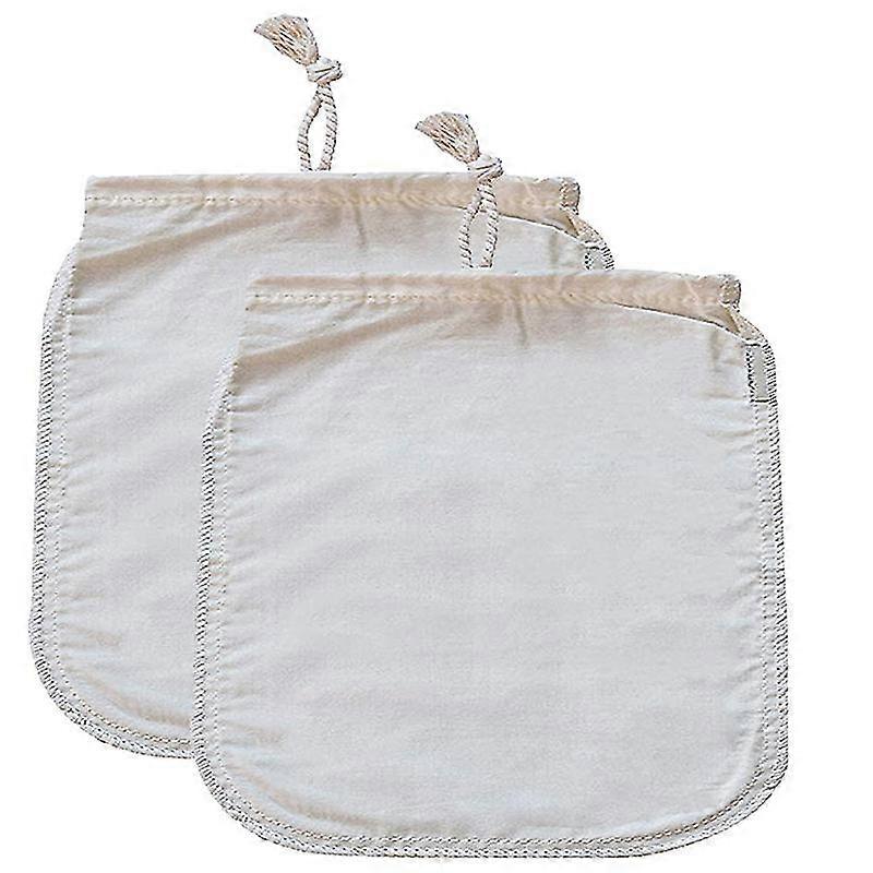 2-piece Cheese Cloth, Fine Mesh Cord Cheesecloth Bag, Multiple-use Cheese Cloth For Filtering, Reus