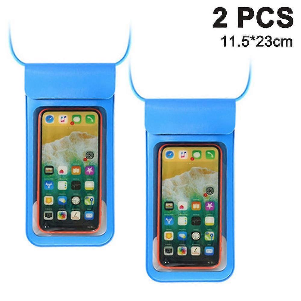 2pack Funda de teléfono impermeable Bolsa de teléfono impermeable universal Bolsa seca