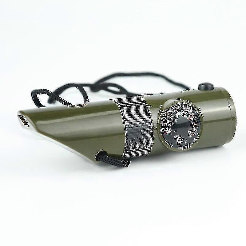 Con Termómetro de Luz Led Brújula Camping al aire libre Silbata multifuncional