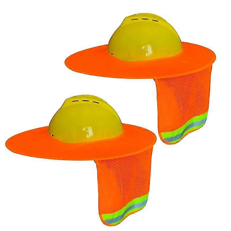 2 Pack Multi-purpose Sun Visor Hard Hat Reflective Strip For Building Worker