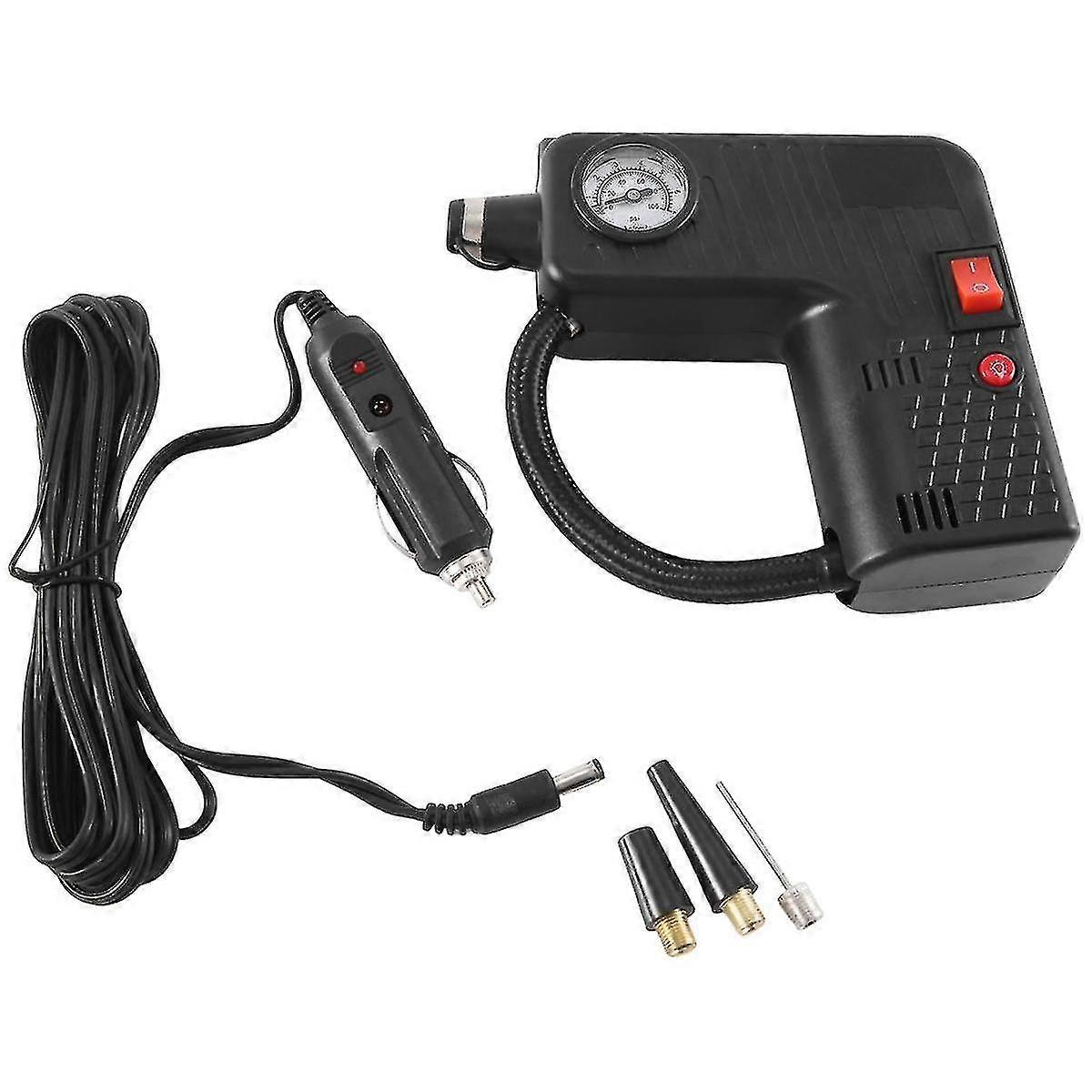 -301 Multifunctional Air Pump Car Air Pump Portable Air Pump Auto Supplies,black