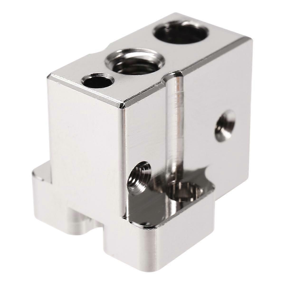 CR10 Plated Copper Heated Block for 3D Printer, Hotend Heating Block Compatible Red Lizard K1/V5/-1