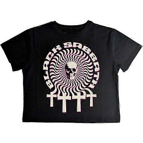 Black Sabbath Womens/Ladies Hypnotic Skull Crop Top