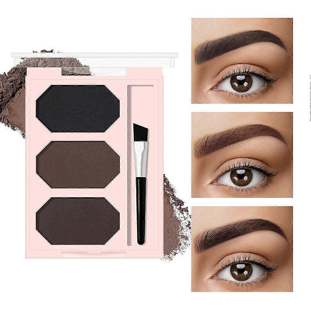 03 # (C) $Three لون بودرة الحاجب الظل ثلاثي الأبعاد شكل الحاجب مقاوم للماء والعرق طبيعي وطويل الأمد طالب يوميا بأسعار معقولة