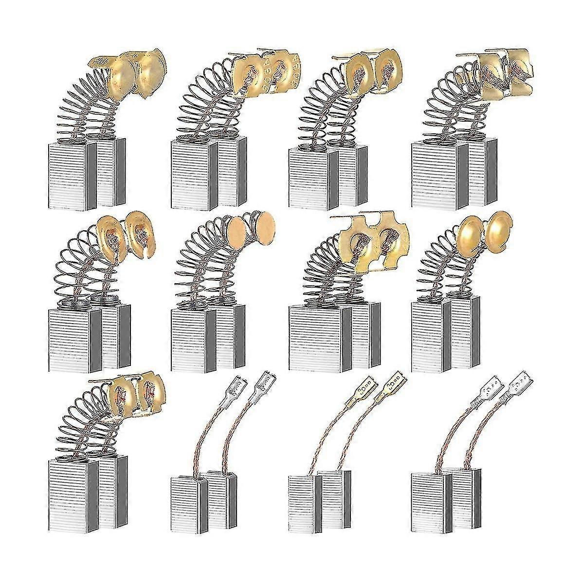 24 Pcs Electric Motor Brushes Carbon Brushes Replacement Part For Repair 12 Different Sizes