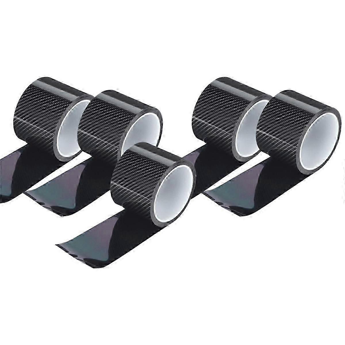 5pcs 3d ταινία προστασίας παστών αυτοκινήτων κολλητών αυτοκόλλητων ετικετών ανθρακονημάτων αυτόματη αντι αδιάβροχη ταινία προστασίας ταινιών γρατσουνιών