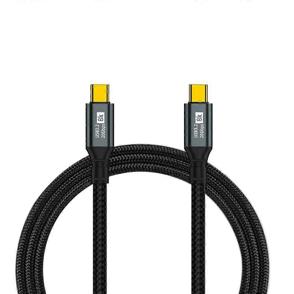 Dual Type-C Cable PD Fast Charging 100W High Current Stable Output 8K HD-compatible Quick Data Transmission Charging Cable