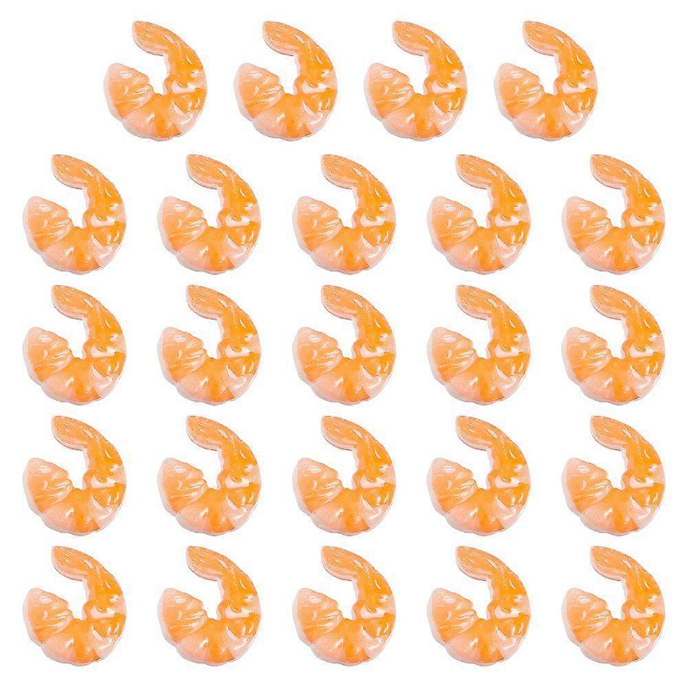 24Pcs Artificial Shrimp Figures Red Simulated Fake Shrimps Model Simulated Cooked Shrimps for Kitchen Home Decoration Display and Photography Prop 1.2