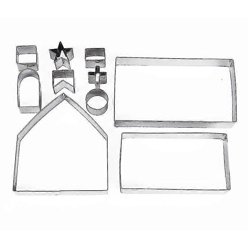 Christmas Gingerbread House Cookie Cutter Set 10pcs