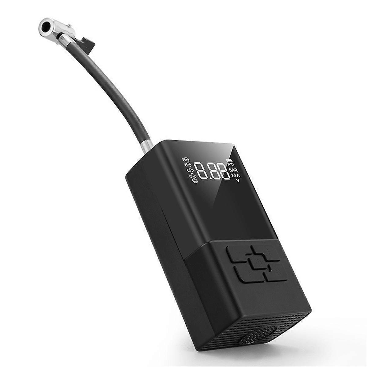 5V Digital Air Pump Multifunctional Motorcycle Air Pump with Built-in 5200mAh Battery and LED Light