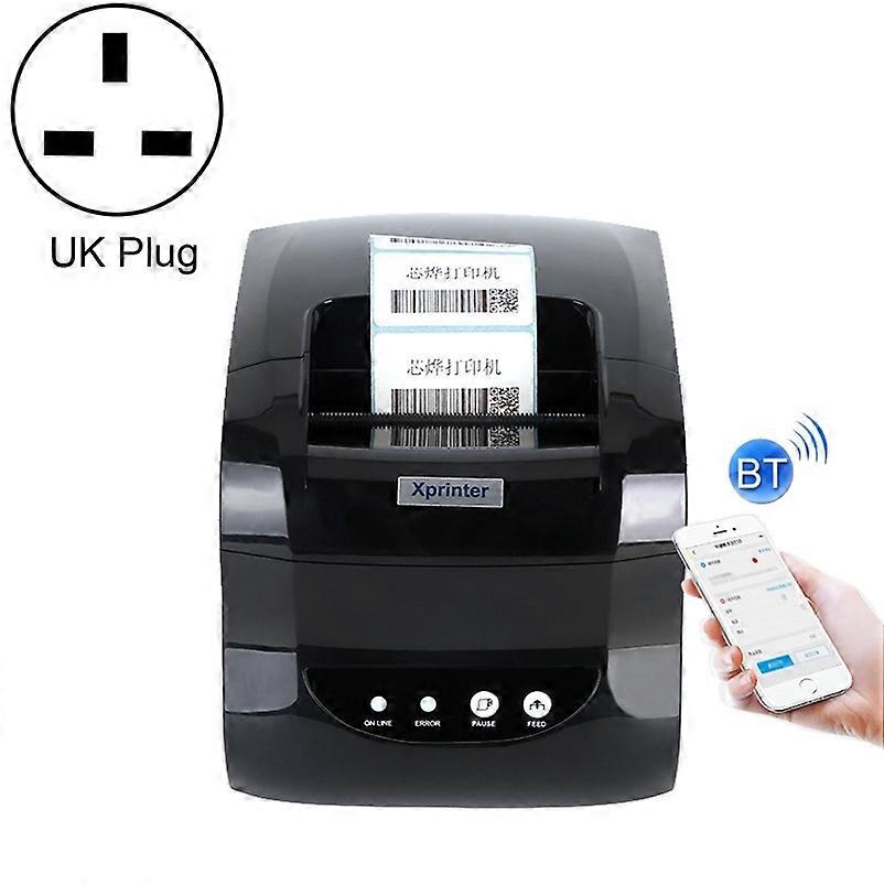 Xprinter XP-365B 80mm Thermal Label Printer Clothing Tag Supermarket Barcode Printer, Plug: UK Plug