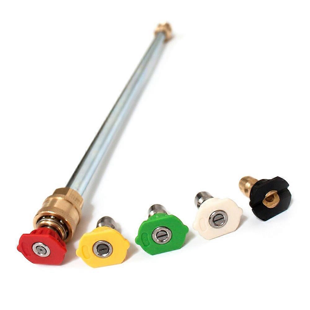 4000PSI Washer Wand Lance 5 Nozzle Tips Universal for High Pressure Gasoline Powered Sprayer