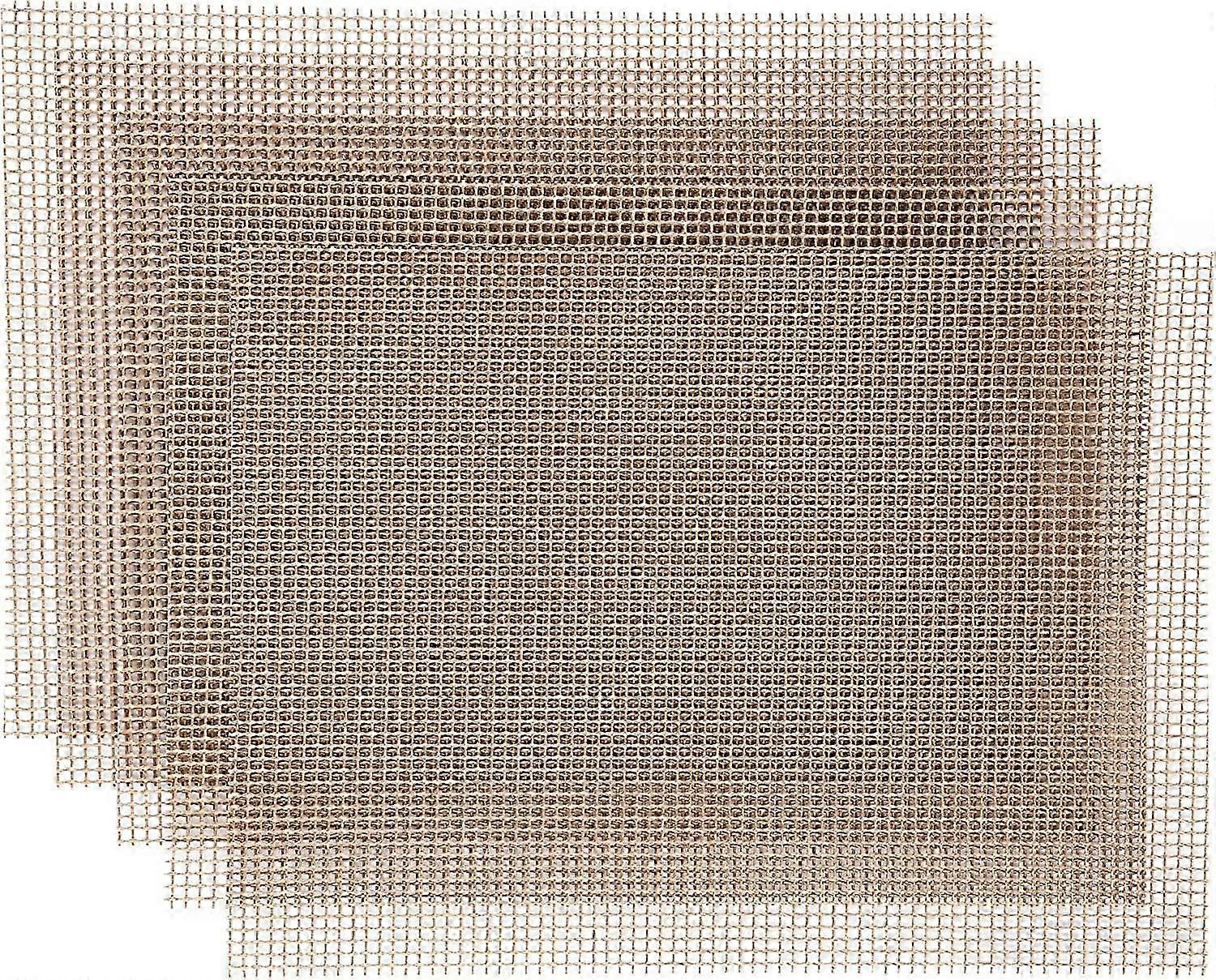 5 Pack BBQ Baking Mat BBQ Mat,40x30cm Rectangular Barbecue Non-Slip Reusable Cuttable Oven Mat for