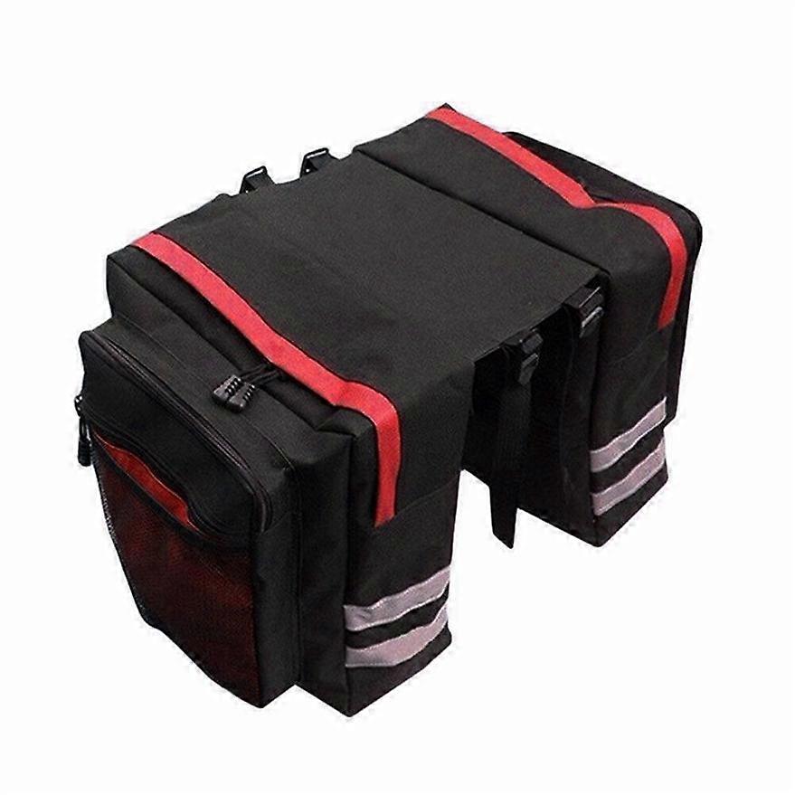 Bicycle Rear Rack Mountain Bike Storage Carrier Tail Double Piggyback Saddle Bag