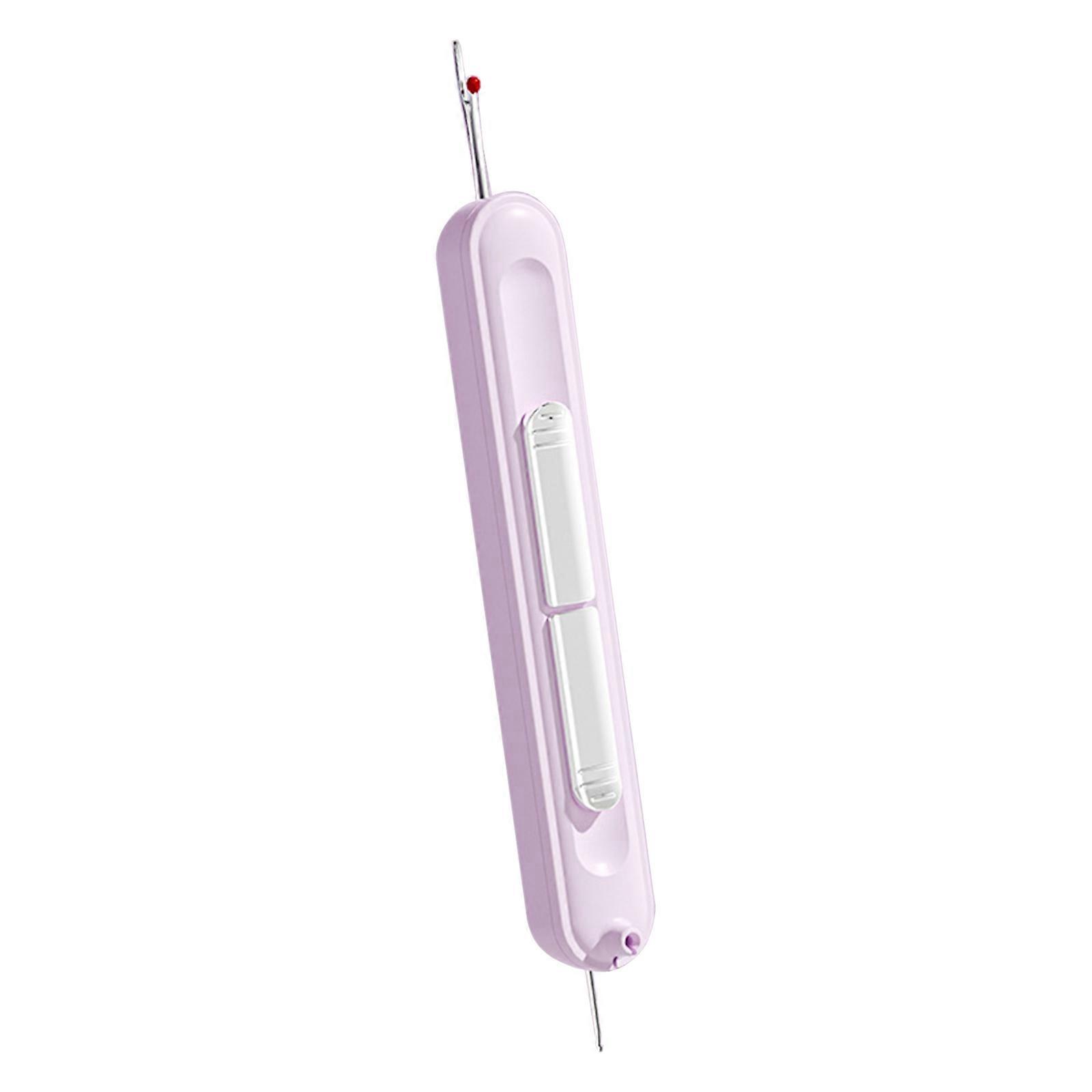 2-in-1 Thread Remover Seam Ripper Sewings Needle Threader Sewings Supplies for Quilting Removing Thread Tool  Purple