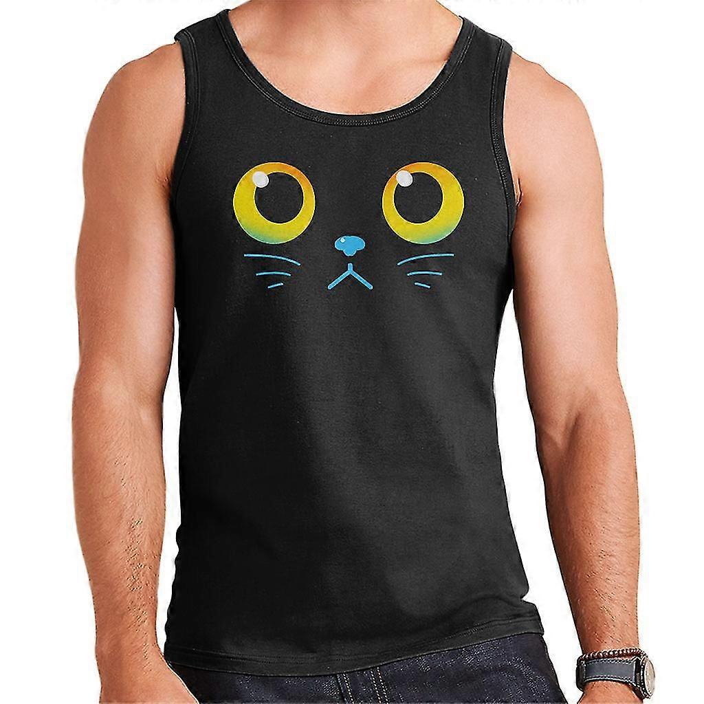 Curious Cat Eyes Černá kočka Pánská vesta