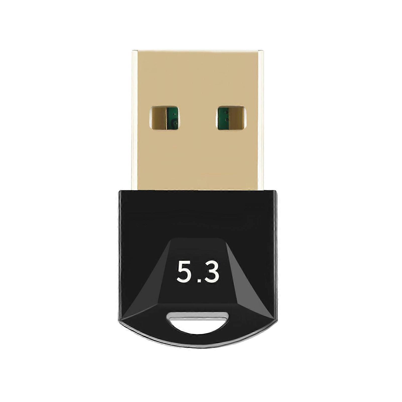 USB Bluetooth 5.3 Adapter for Windows 11 10 8.1, Faster Data Transfer, 20m Range