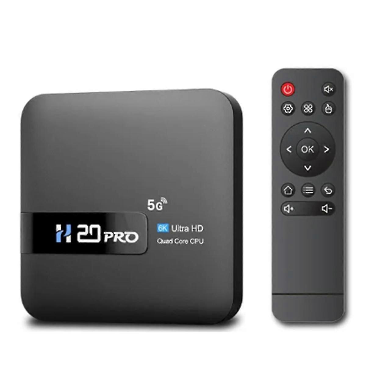 H20PRO Smart Android TV Box Android 10 2GB 16GB 6K Media Player TV Box Android 2.4&5G WIFI Very Fas