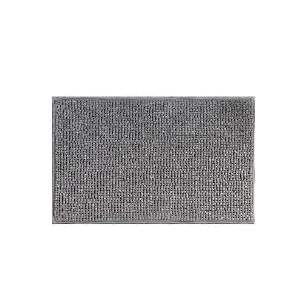 Non-Slip Chenille Bath Mat, Absorbent and Machine Washable