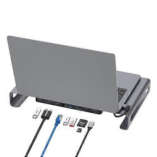 ZRUXE HB-231 9-IN-1 Multifunction Type-C Docking Station Hub Adapter