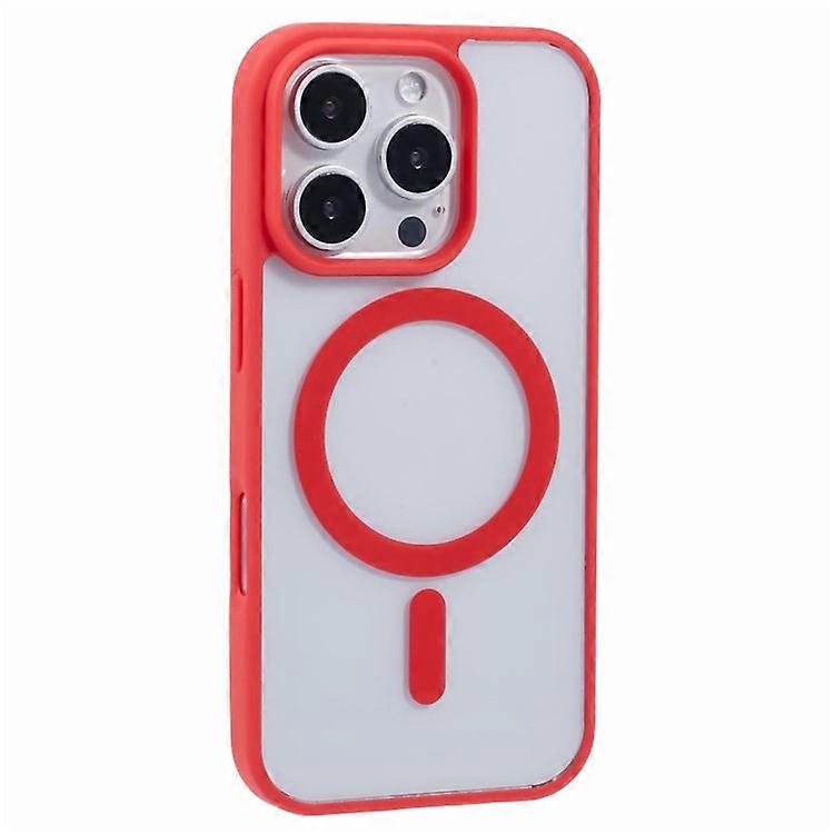 Compatible For iPhone 16 Pro Case Compatible with MagSafe Shockproof PC+TPU Clear Phone Cover