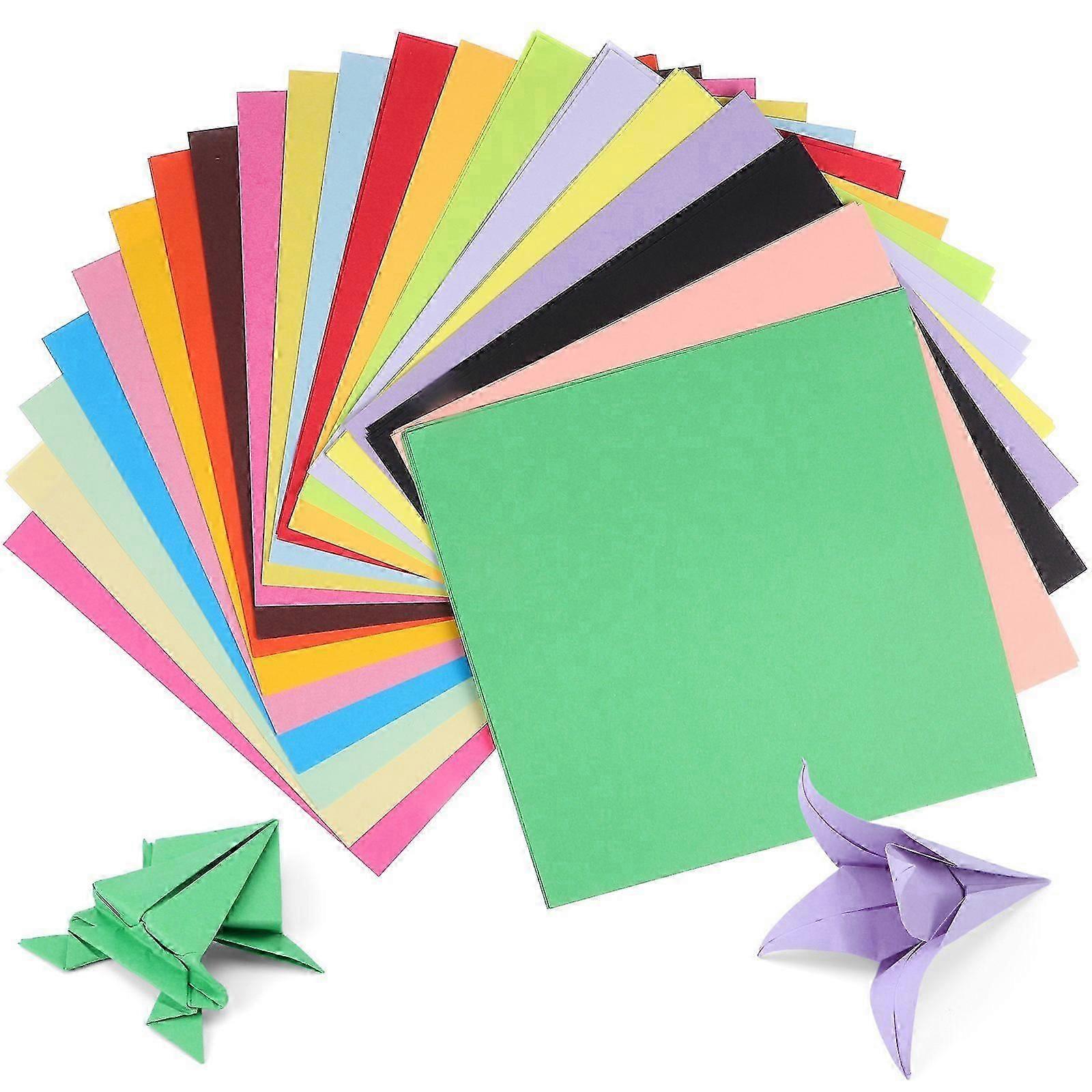 200 Pcs Origami Papers For Crafts Square Craft Papers Cardstock Colored Papers Card Stock For Scrapbooking And Diy Projects