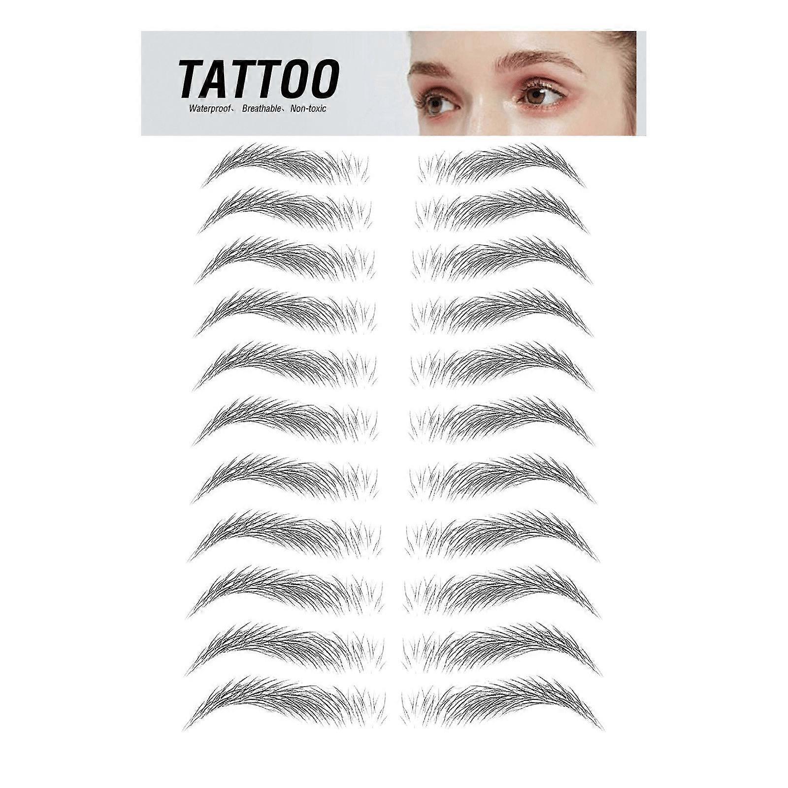Autocollant temporaire Tatouage 3D sourcil Autocollant Sourcil Autocollant Sourcil Autocollant